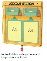 SAFETYWARE Combination Advanced Lockout Station with Cover (Unfilled)