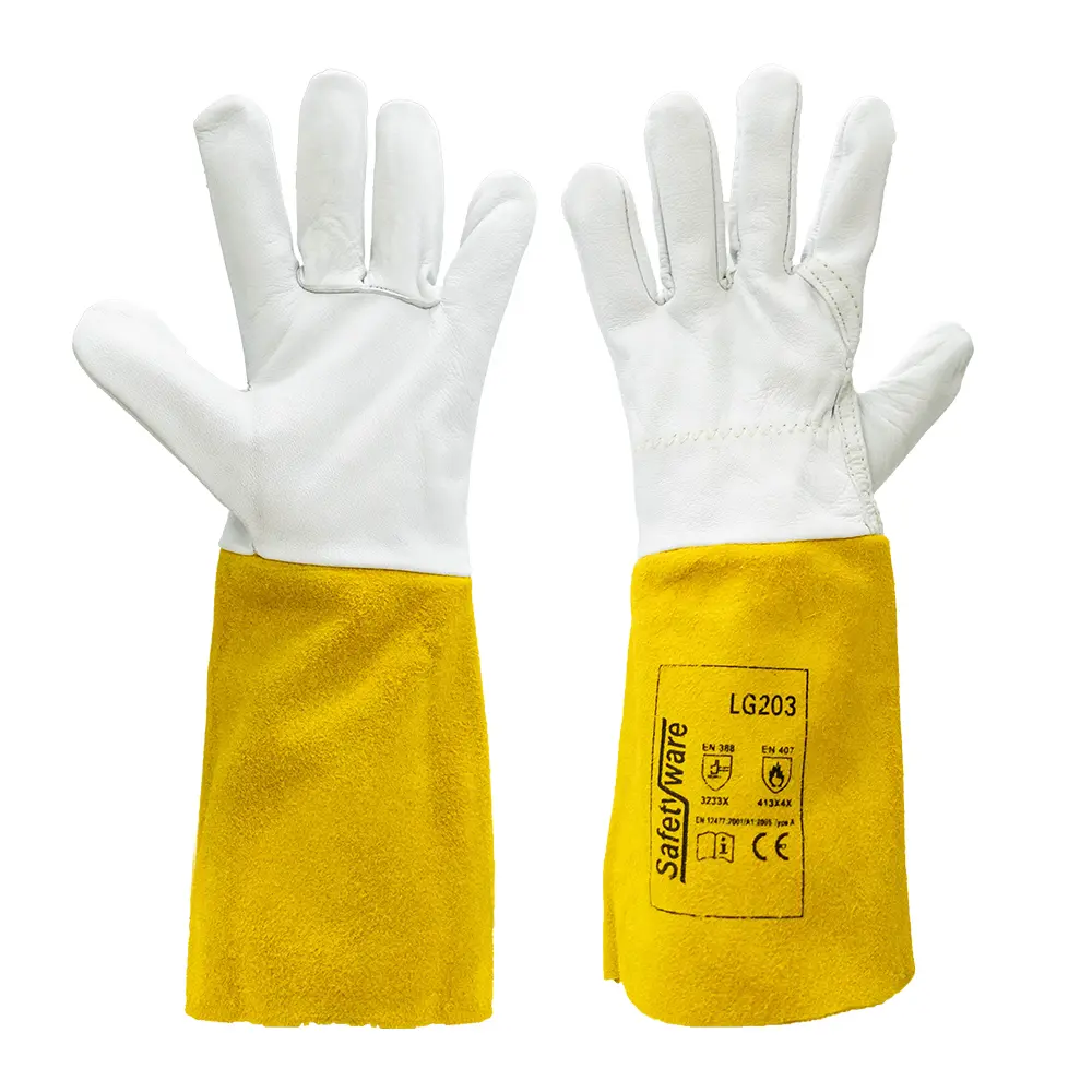 SAFETYWARE Premium Quality Soft Goat Grain TIG Welding Gloves
