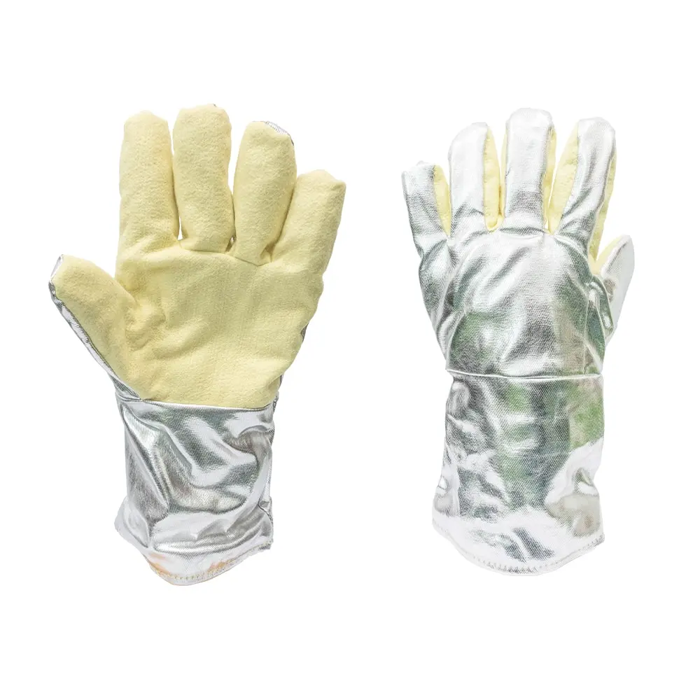 SAFETYWARE ThermoGard Para-Aramid Felt/ Cotton High Heat Resistant Gloves (500°C)