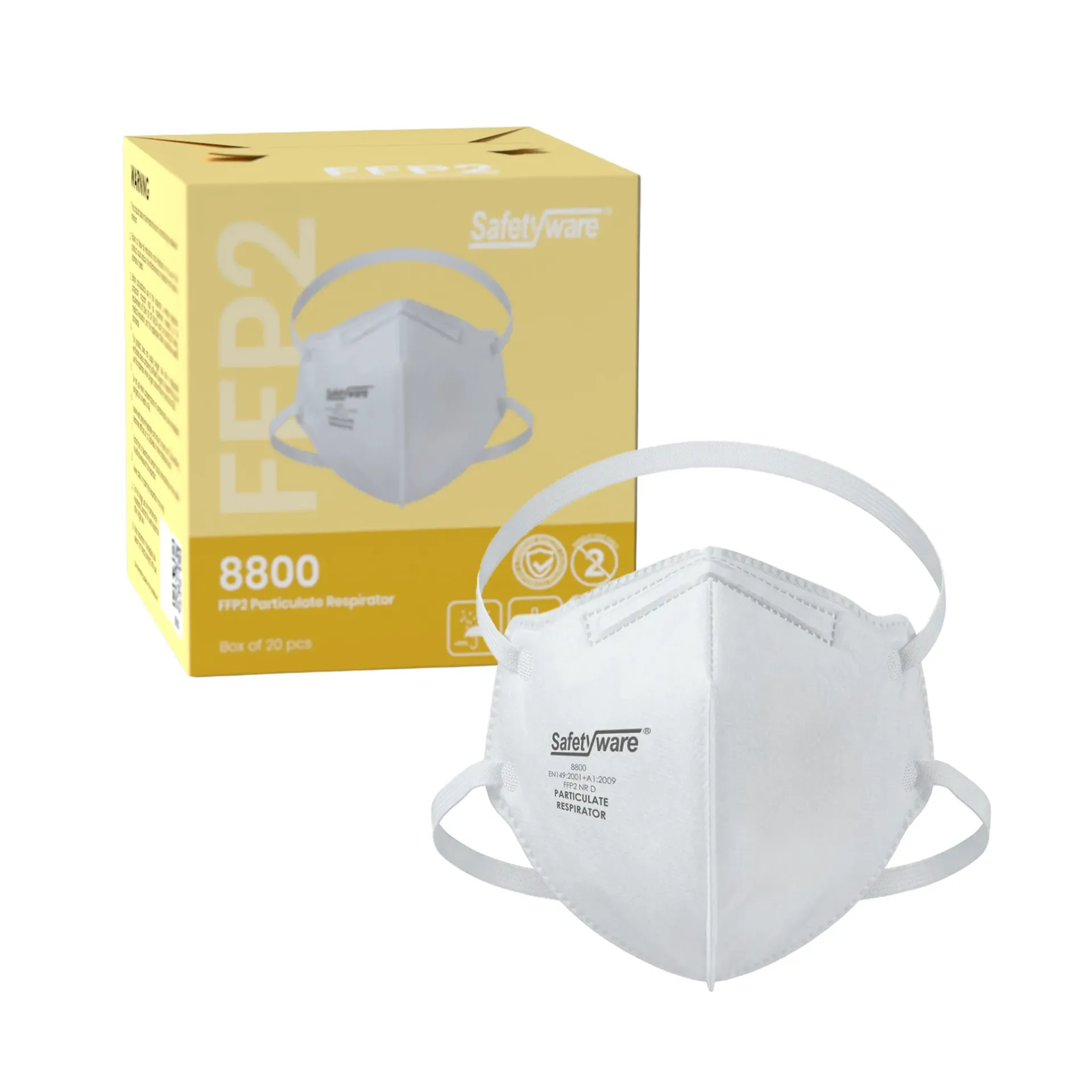 [8800] SAFETYWARE 8800 Foldable FFP2 Particulate Respirator