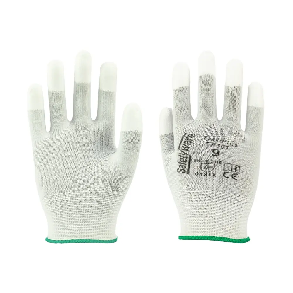 [FP101-SM] SAFETYWARE FlexiPlus FP-101 PU Finger-Tip Coated Gloves (S / 7)