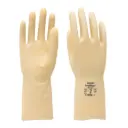 SAFETYWARE FoodPlus AU1712 Chlorinated Unlined 12" Amber Natural Rubber Gloves