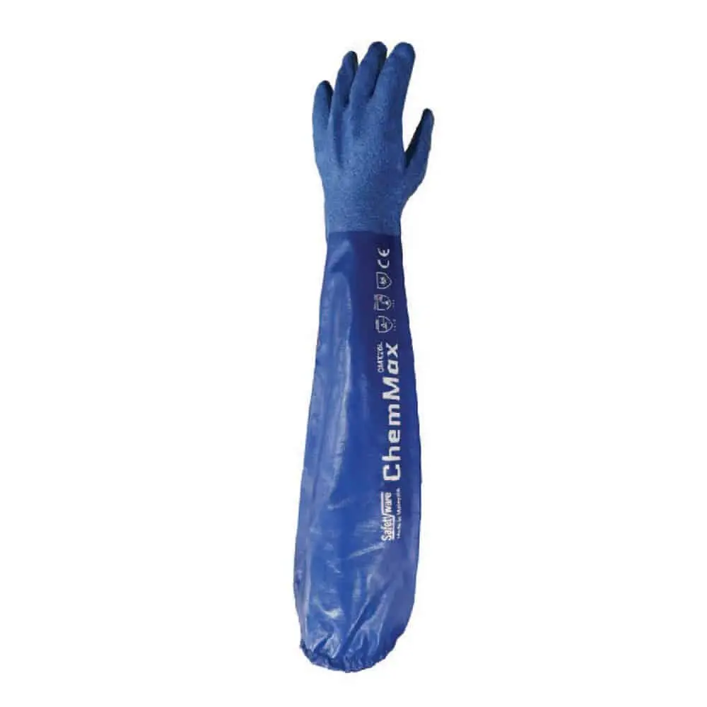 SAFETYWARE ChemMax 26" Long Nitrile Fully Coated Nitrile Glove