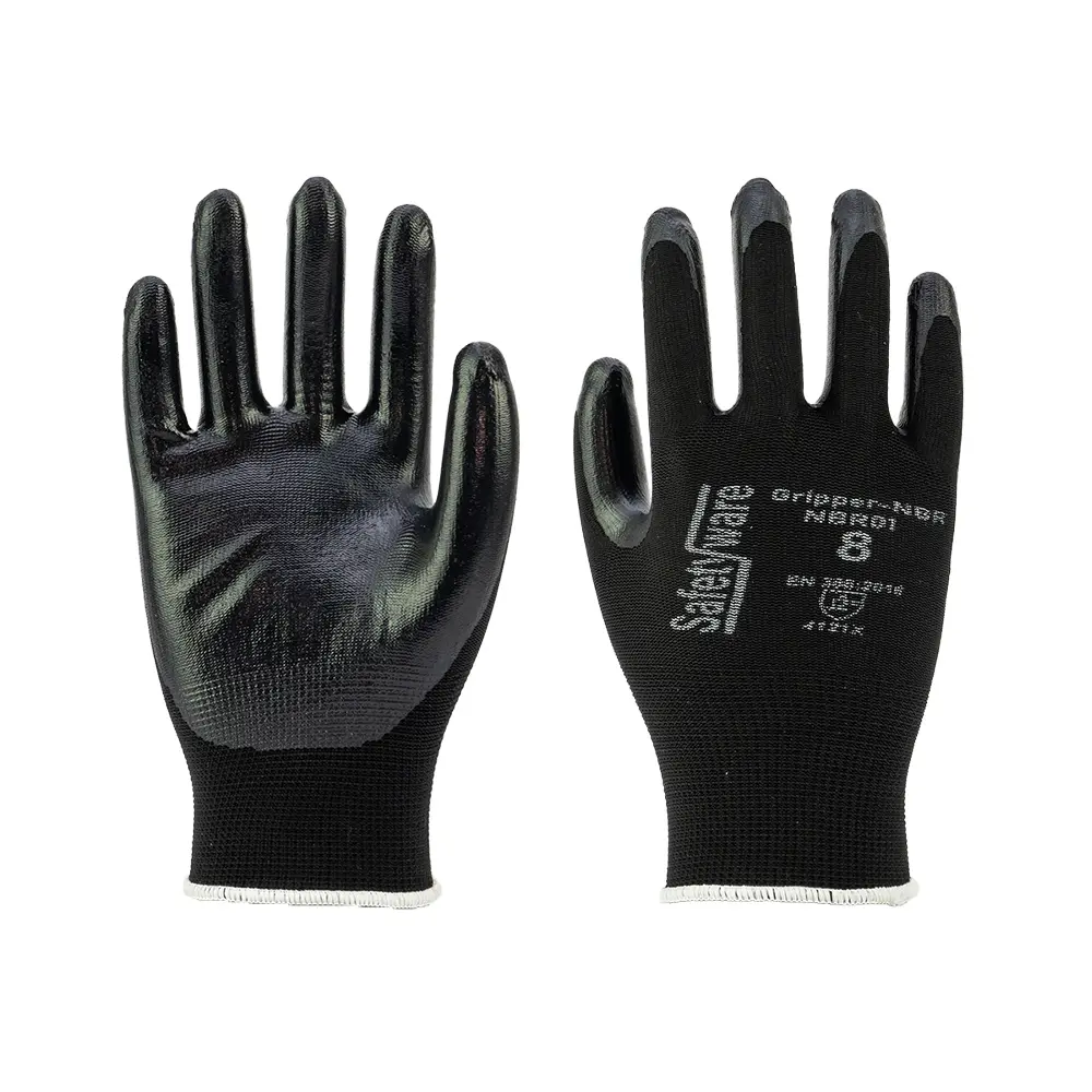 SAFETYWARE NitraGuard NBR01 Nitrile Palm Coated Gloves