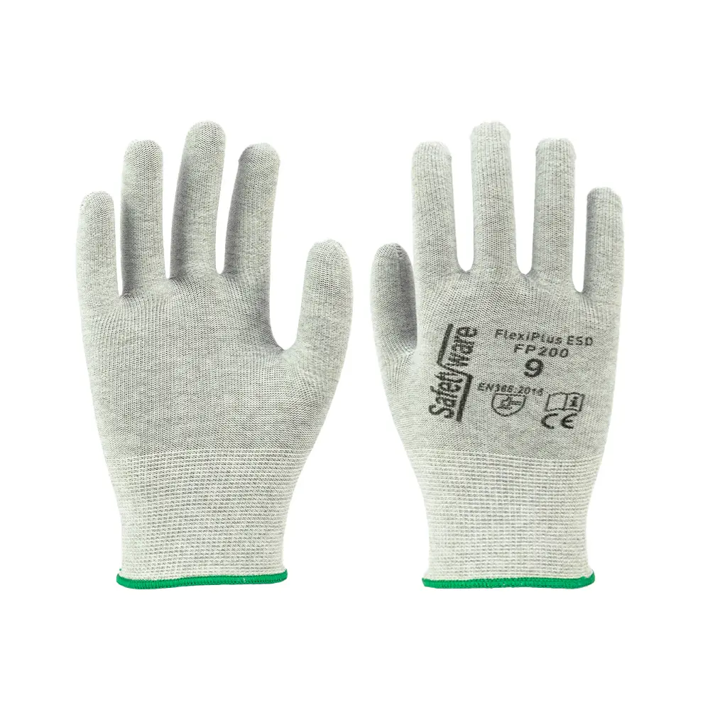 [FP200-SM] SAFETYWARE FlexiPlus-ESD FP200 Polyester Knitted Gloves (S / 7)