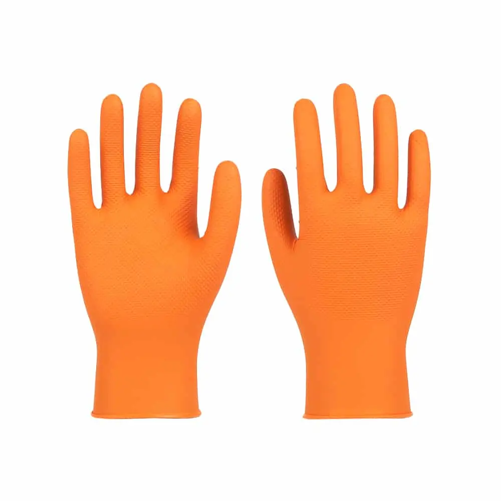 [NEX80-SM] SAFETYWARE NiteGrip NEX80 9" Powder Free Heavy Duty Disposable Nitrile Gloves with Diamond Grip Pattern (S / 7)