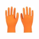 SAFETYWARE NiteGrip NEX80 9" Powder Free Heavy Duty Disposable Nitrile Gloves with Diamond Grip Pattern