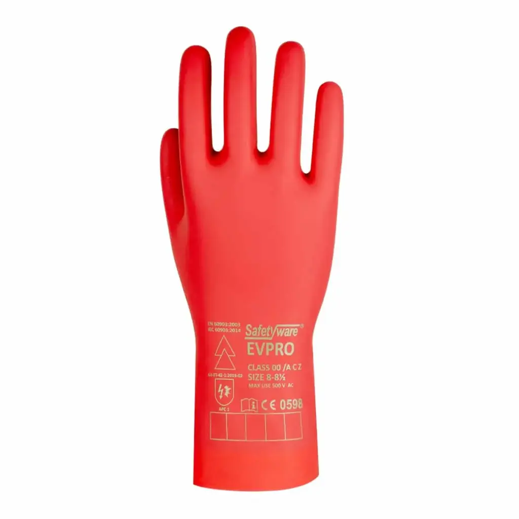 SAFETYWARE EV Pro Class 00 Electrical Rubber Insulating Gloves