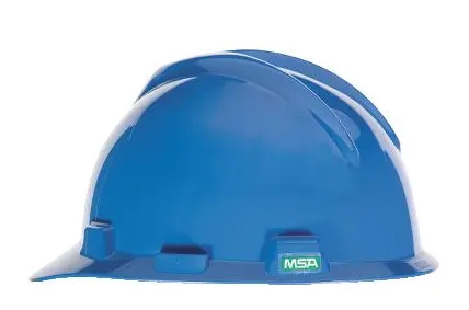 MSA 101739 V-Gard Slotted Cap Safety Helmet