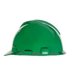 MSA 101739 V-Gard Slotted Cap Safety Helmet