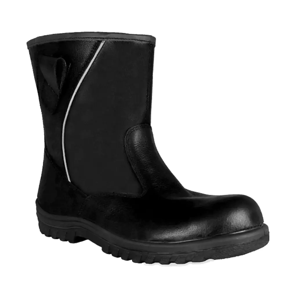 [UN302SP-BLK-A-03] RHINO SHOE Ultranite Series UN302SP High-Cut Pull-Up Safety Boot (Black, Grade A, 03 (UK) / 36 (EU))