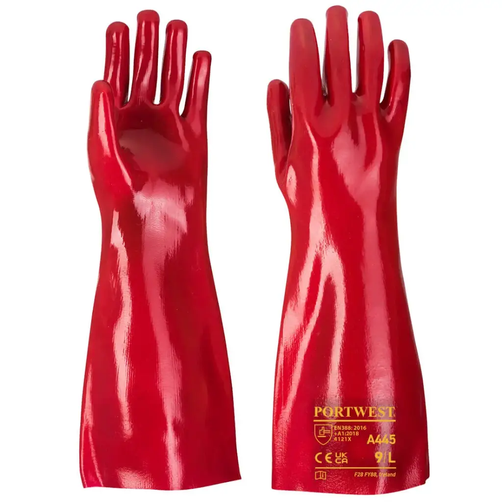 PORTWEST A445 PVC Gauntlet Gloves