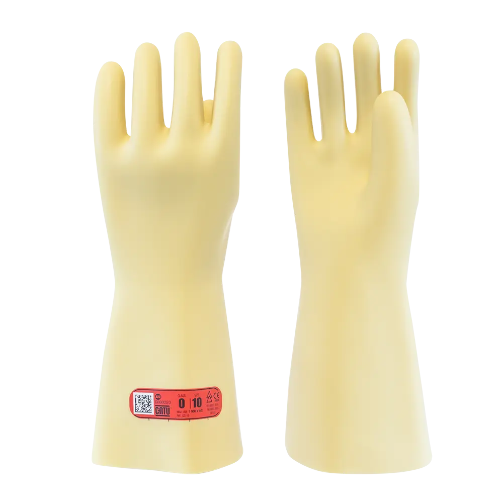 CATU CG-10 Electrical Insulating Rubber Electrical Gloves Class 0 - 1 000 V AC