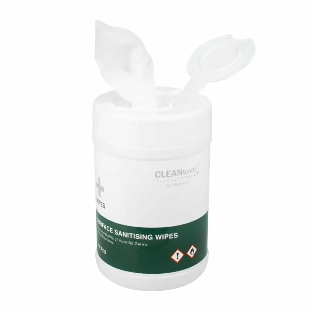 [HWP011-WHT-02] CLEANWARE Surface Sanitizing Dry Wipes (w/o liquid)